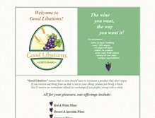 Tablet Screenshot of goodlibations.ca